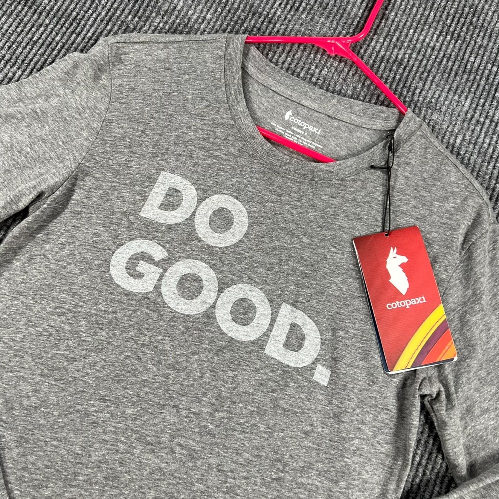 Cotopaxi Shirt Womens Small Gray Long Sleeve Casual Comfort Crew Active New